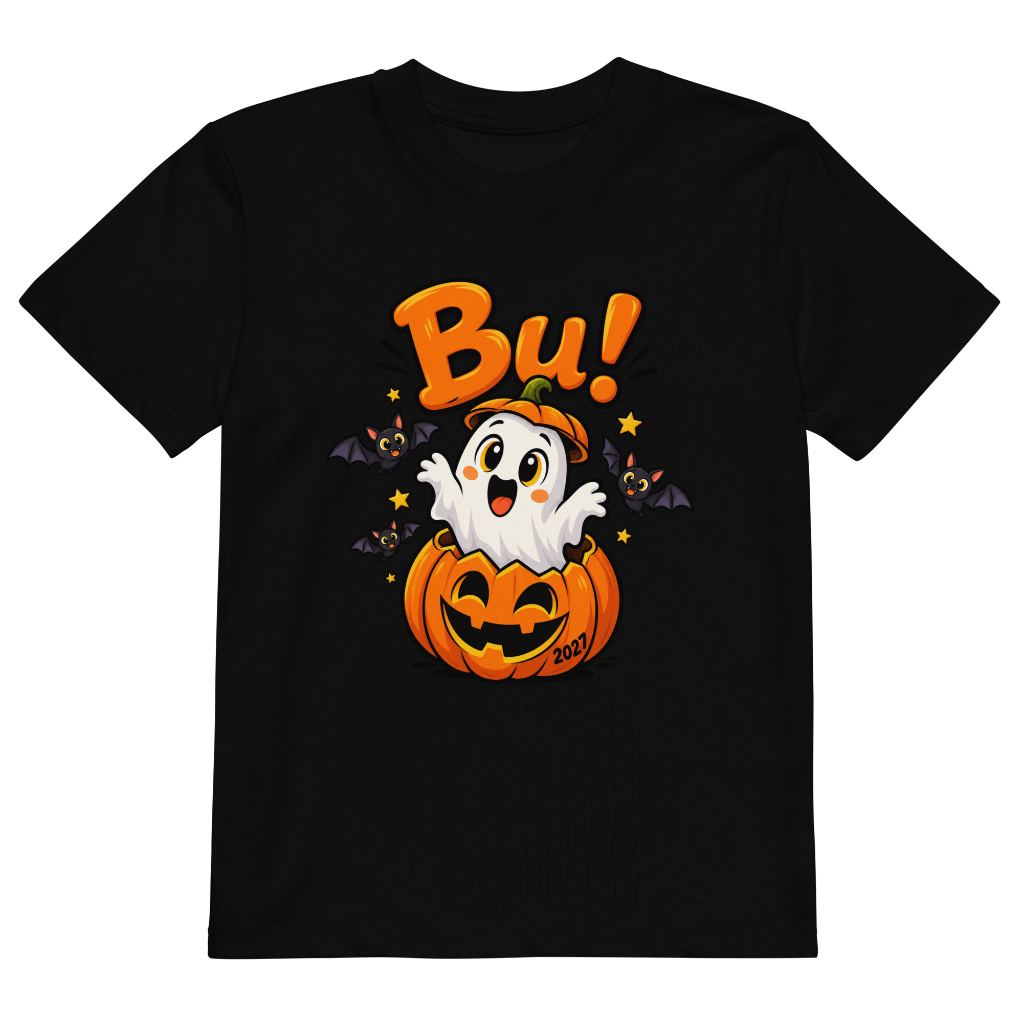 Bu! – Halloween 2027 Ekologisk Barn T-shirt - Bild 2