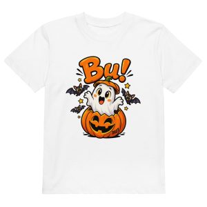 Bu! – Halloween 2027 Ekologisk Barn T-shirt