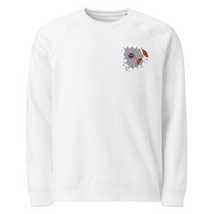 Halloween Raglan-sweatshirt — Spindelnät