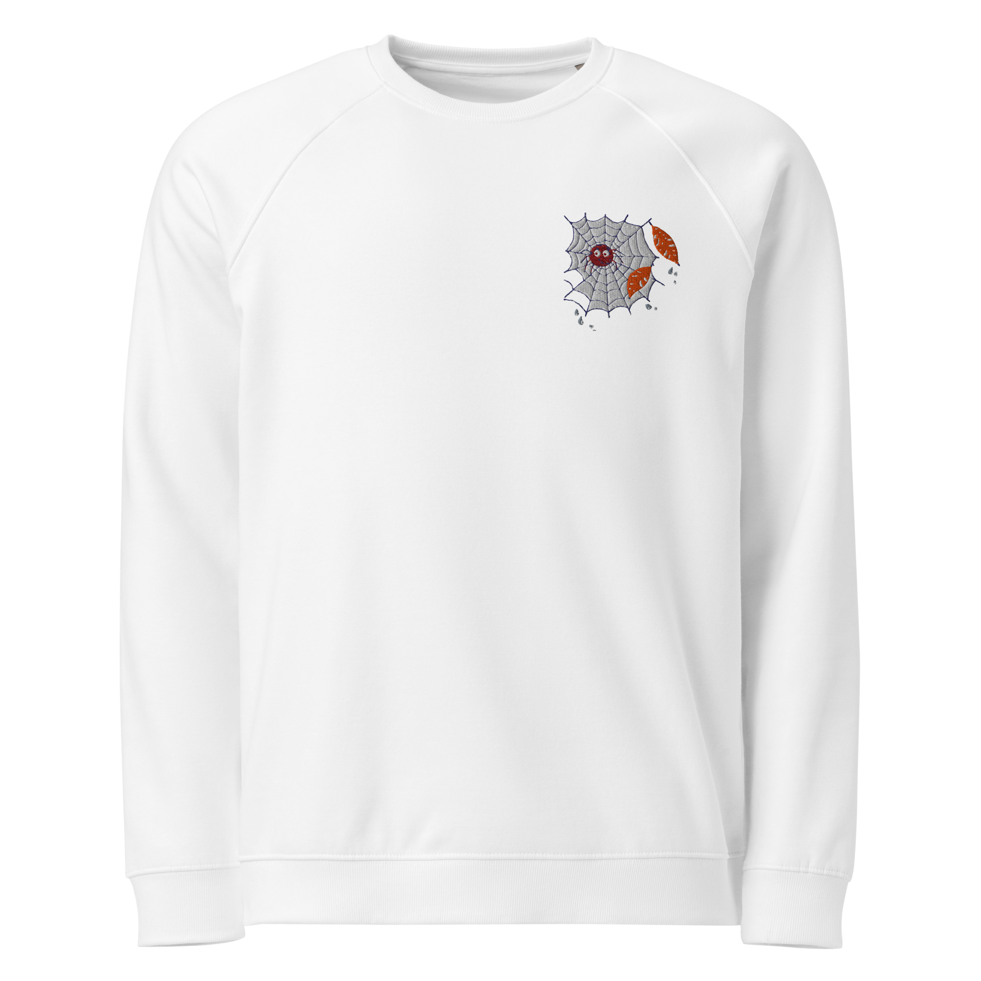 Halloween Raglan-sweatshirt — Spindelnät